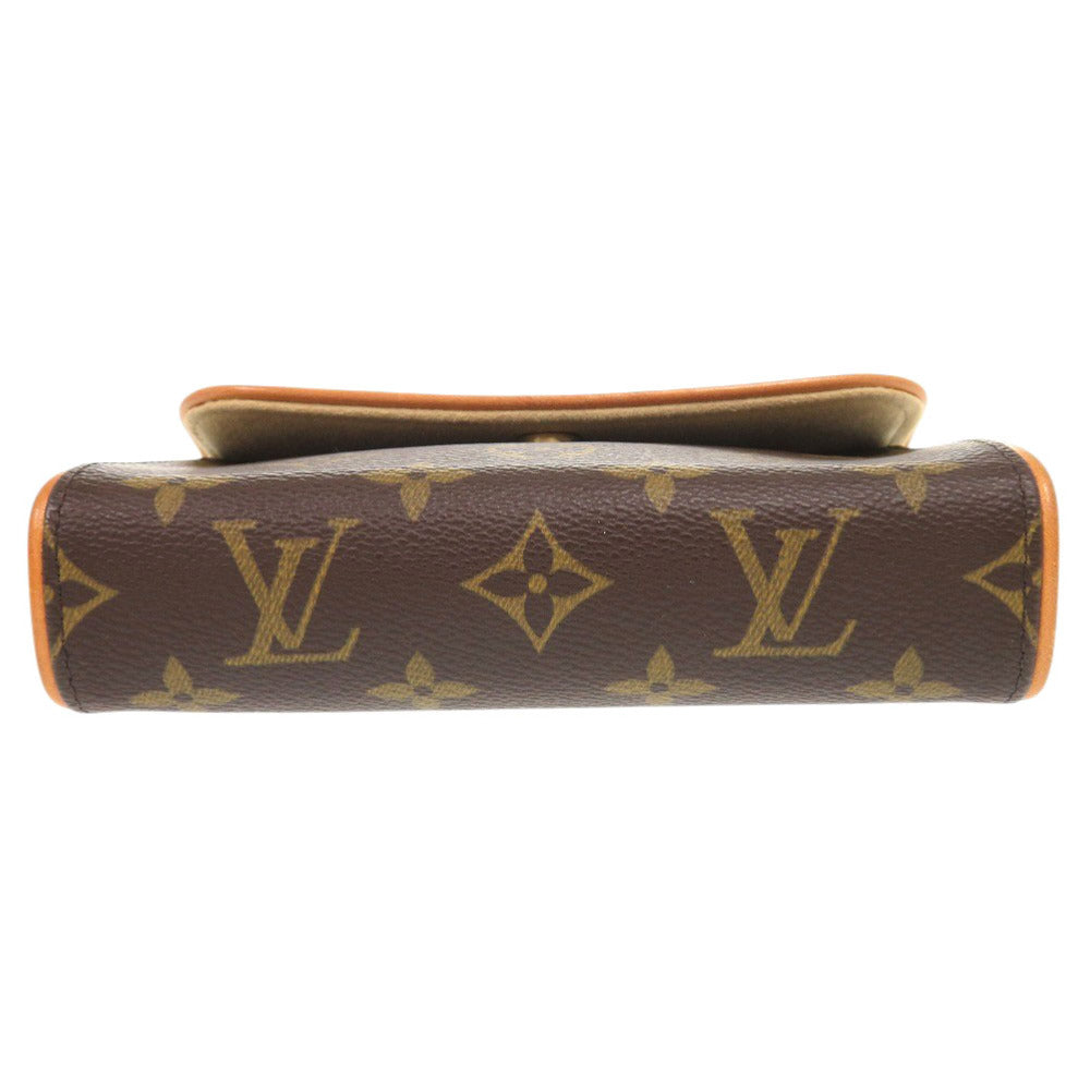 LOUIS VUITTON Waist bag M51855 Monogram canvas Brown Monogram Pochette Florentine Women Used Authentic