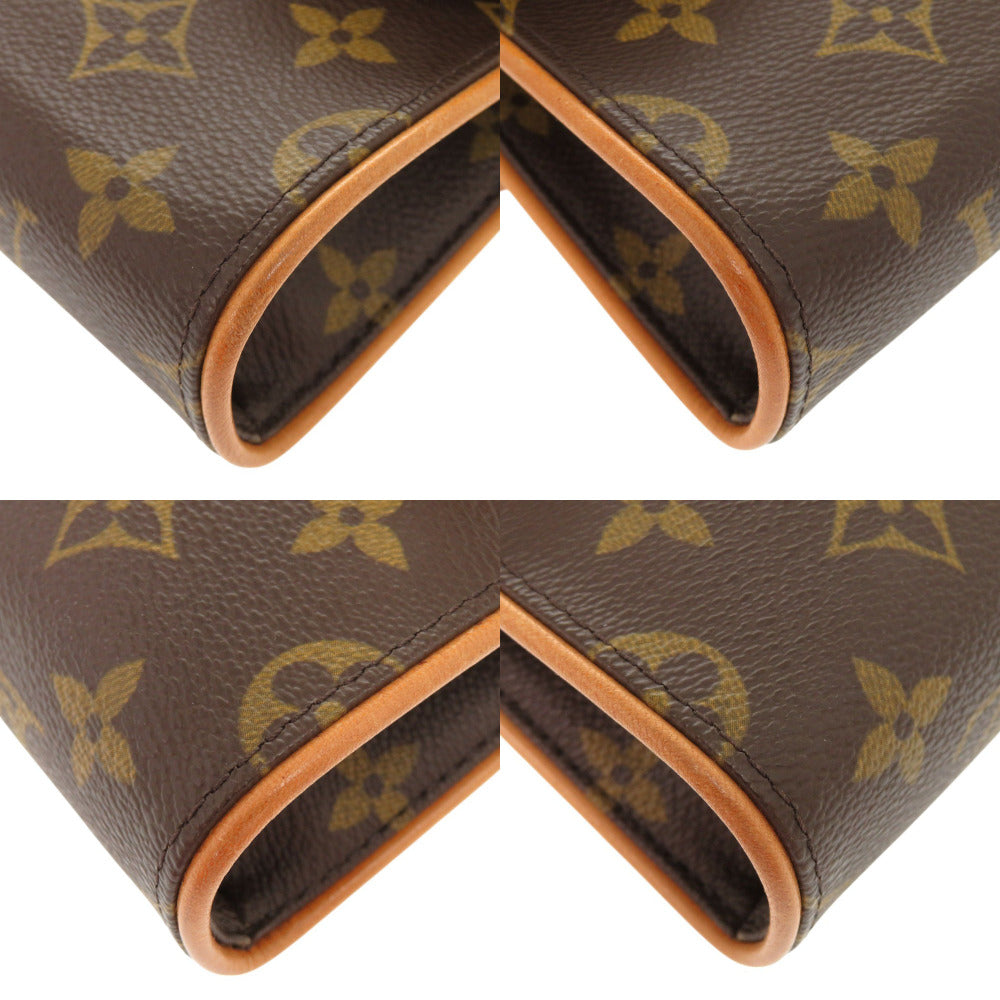LOUIS VUITTON Waist bag M51855 Monogram canvas Brown Monogram Pochette Florentine Women Used Authentic