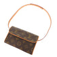 LOUIS VUITTON Waist bag M51855 Monogram canvas Brown Monogram Pochette Florentine Women Used Authentic