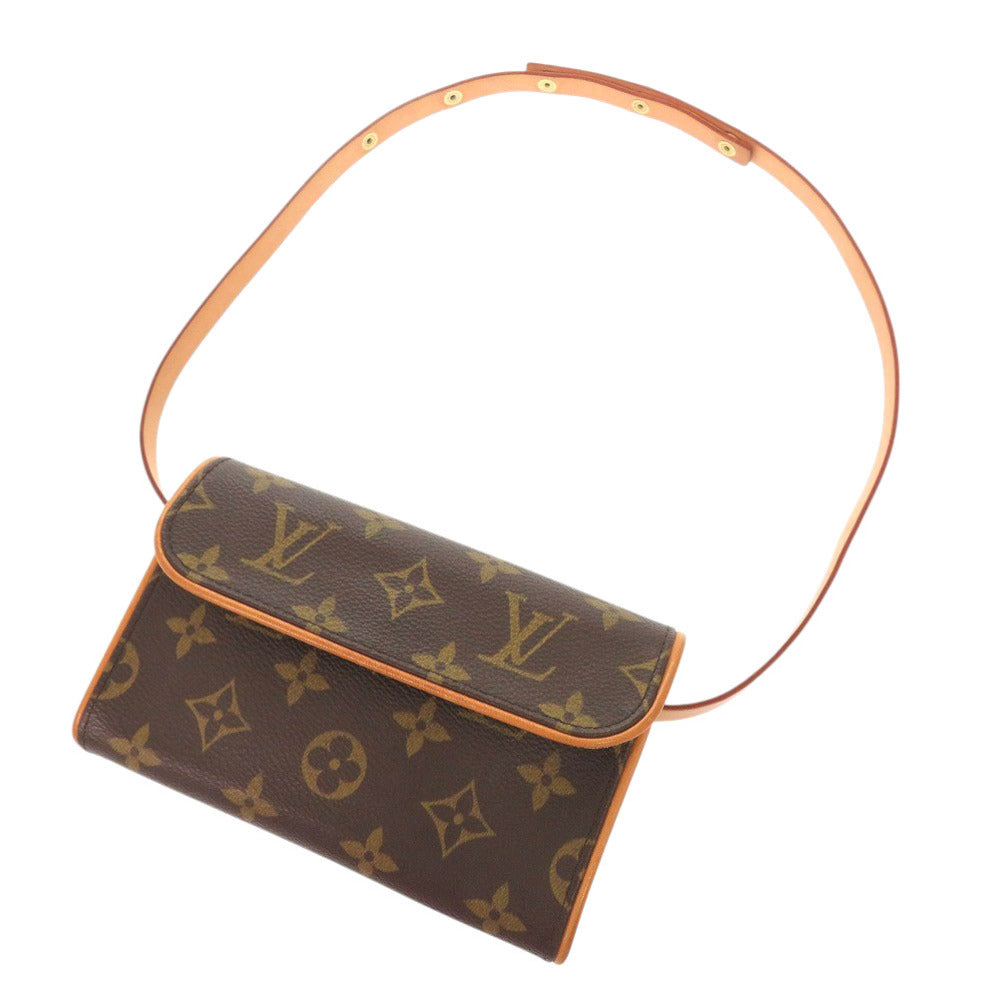 LOUIS VUITTON Waist bag M51855 Monogram canvas Brown Monogram Pochette Florentine Women Used Authentic