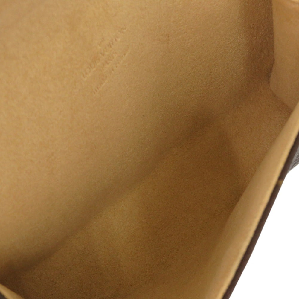 LOUIS VUITTON Waist bag M51855 Monogram canvas Brown Monogram Pochette Florentine Women Used Authentic