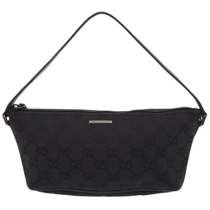 GUCCI Handbag 07198 GG canvas black Accessory pouch Women Used Authentic