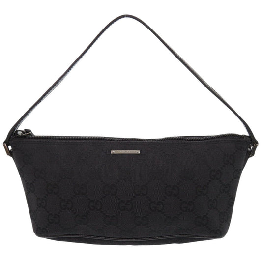GUCCI Handbag 07198 GG canvas black Accessory pouch Women Used Authentic