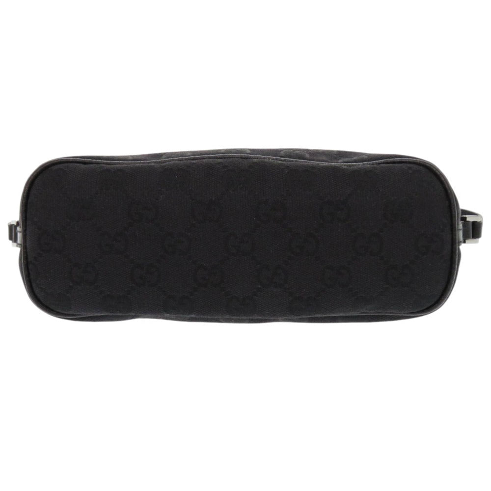 GUCCI Handbag 07198 GG canvas black Accessory pouch Women Used Authentic