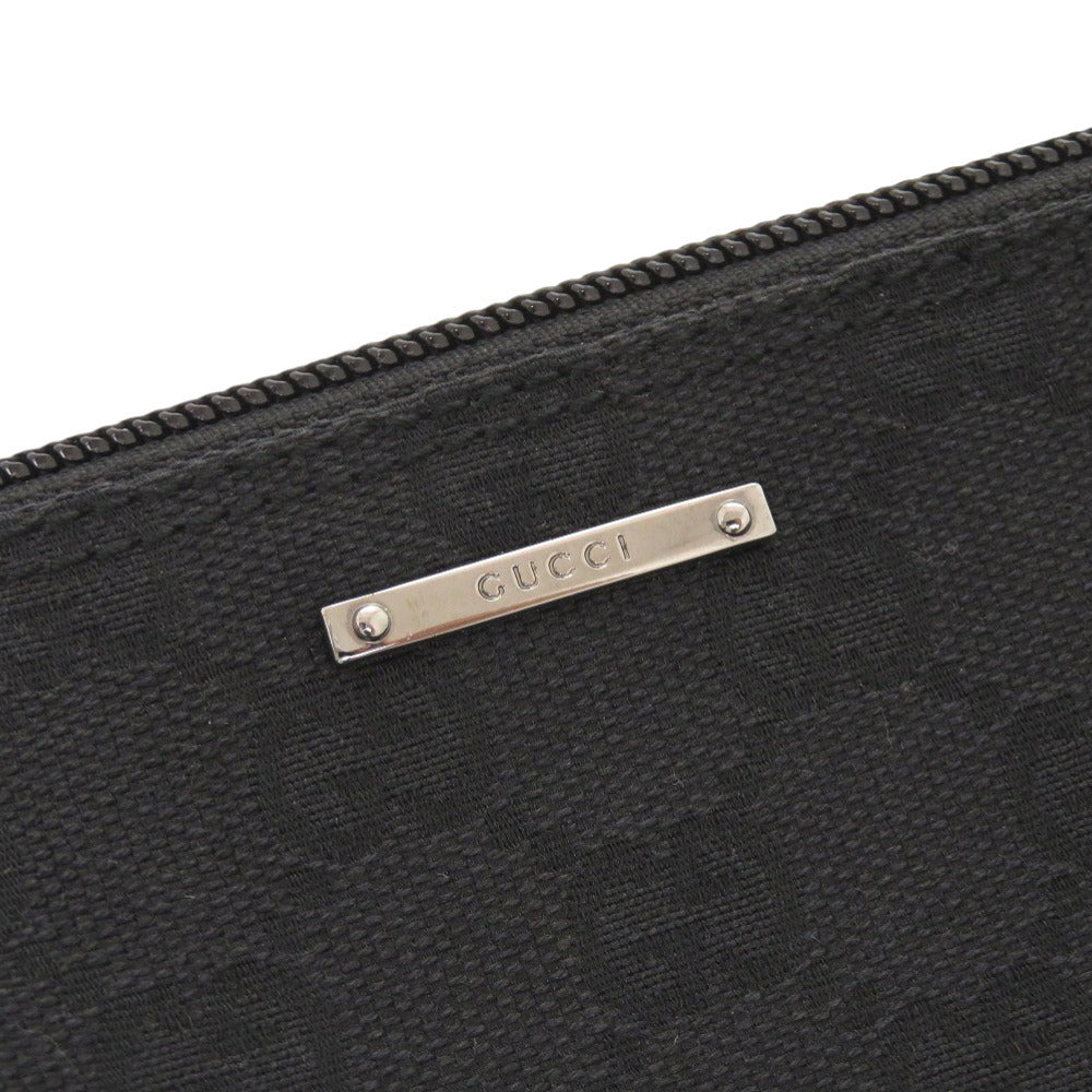 GUCCI Handbag 07198 GG canvas black Accessory pouch Women Used Authentic