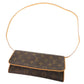 LOUIS VUITTON Shoulder Bag M51852 Monogram canvas Brown Monogram Pochette Twin GM Women Used Authentic