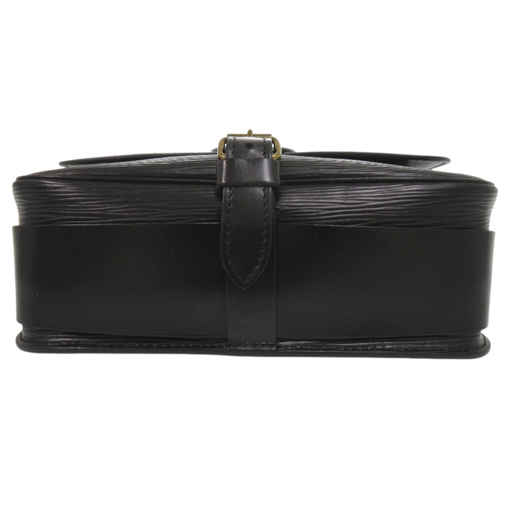LOUIS VUITTON Shoulder Bag M52242 Epi Leather Noir Epi Cartouchiere Women Used Authentic