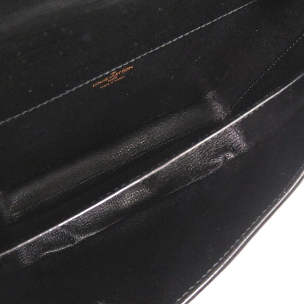 LOUIS VUITTON Shoulder Bag M52242 Epi Leather Noir Epi Cartouchiere Women Used Authentic