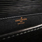 LOUIS VUITTON Shoulder Bag M52242 Epi Leather Noir Epi Cartouchiere Women Used Authentic