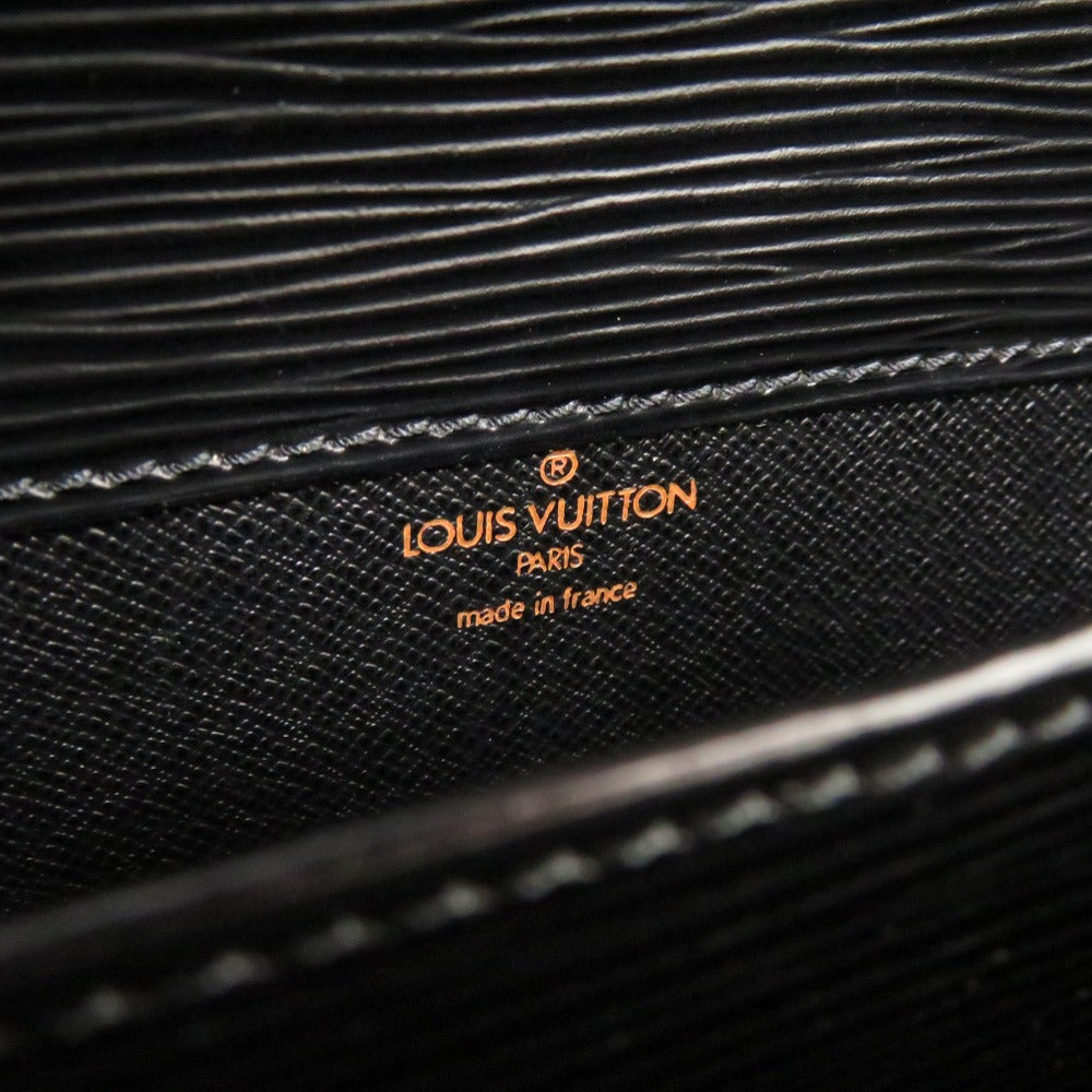 LOUIS VUITTON Shoulder Bag M52242 Epi Leather Noir Epi Cartouchiere Women Used Authentic