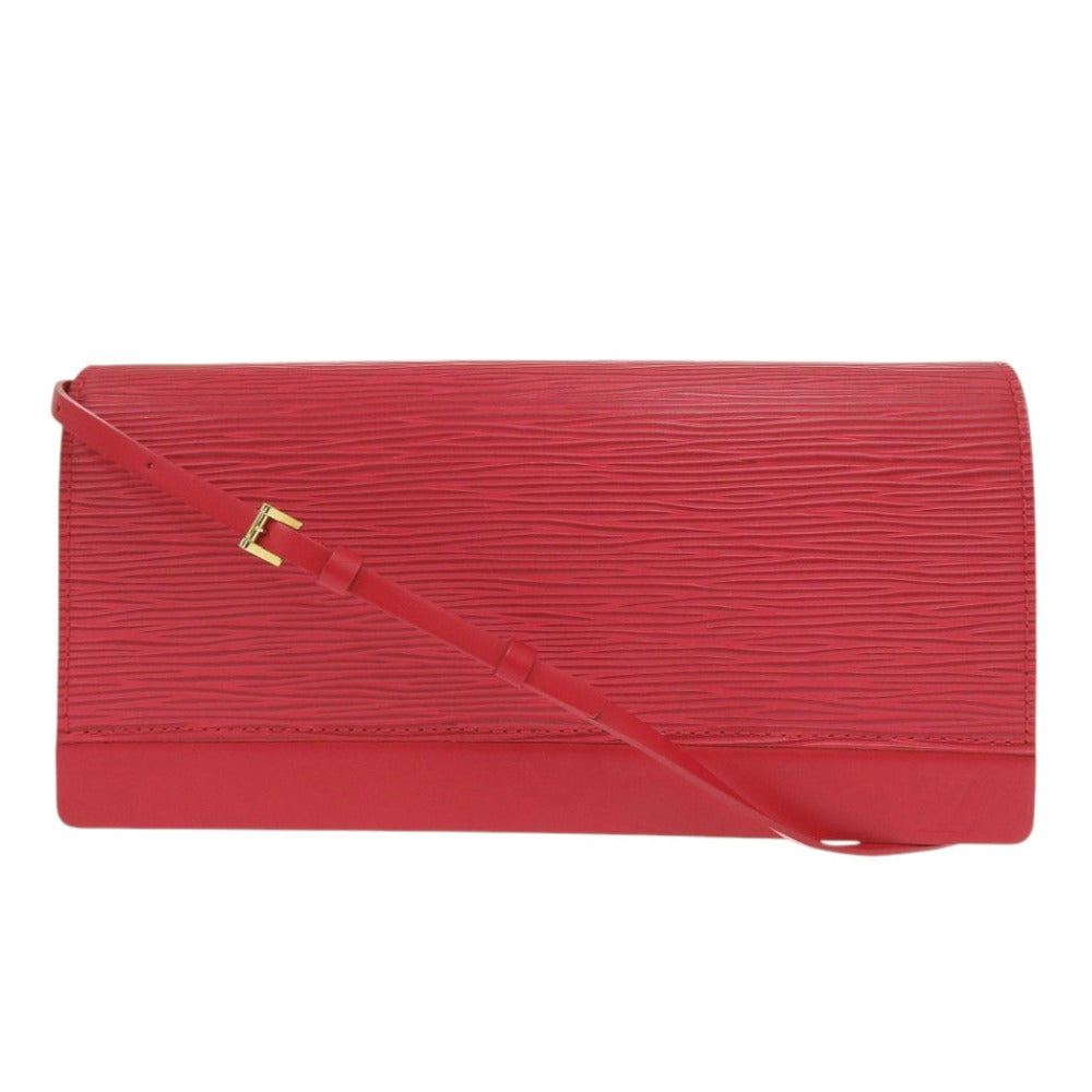 LOUIS VUITTON Shoulder Bag M5273E Epi Leather Red Honfleur Women Used Authentic