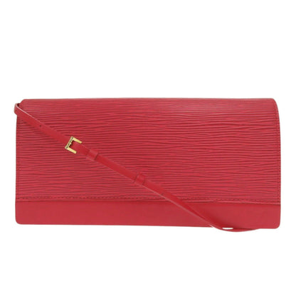 LOUIS VUITTON Shoulder Bag M5273E Epi Leather Red Honfleur Women Used Authentic