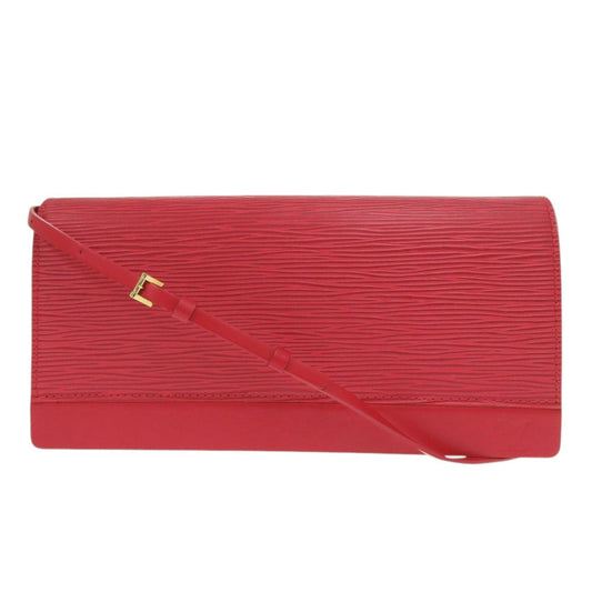 LOUIS VUITTON Shoulder Bag M5273E Epi Leather Red Honfleur Women Used Authentic