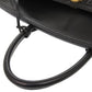 BURBERRY Handbag leather black 2WAY Women Used Authentic