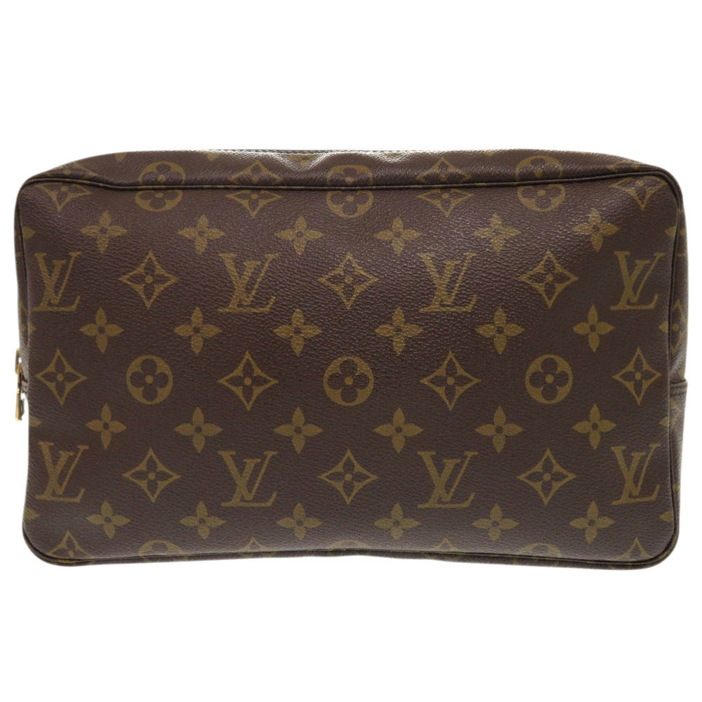 LOUIS VUITTON business bag M47522 Monogram canvas Brown Monogram Truth Cracking Ty 28 mens Used Authentic