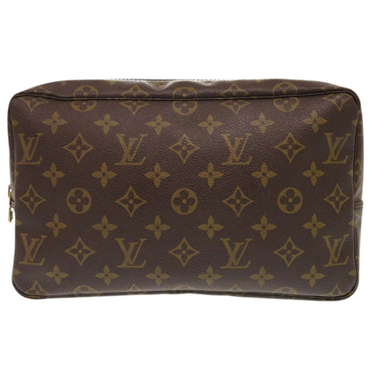 LOUIS VUITTON business bag M47522 Monogram canvas Brown Monogram Truth Cracking Ty 28 mens Used Authentic