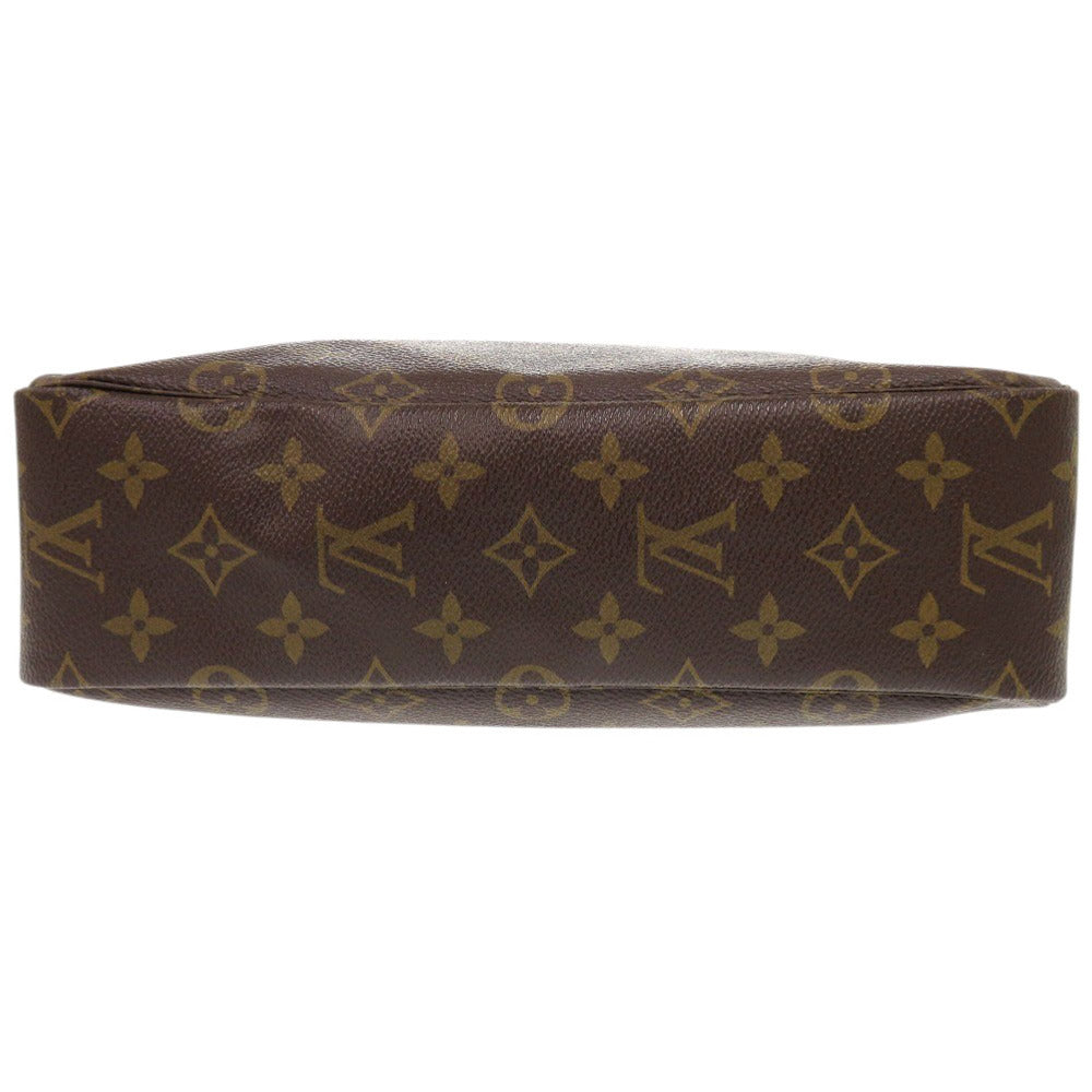 LOUIS VUITTON business bag M47522 Monogram canvas Brown Monogram Truth Cracking Ty 28 mens Used Authentic