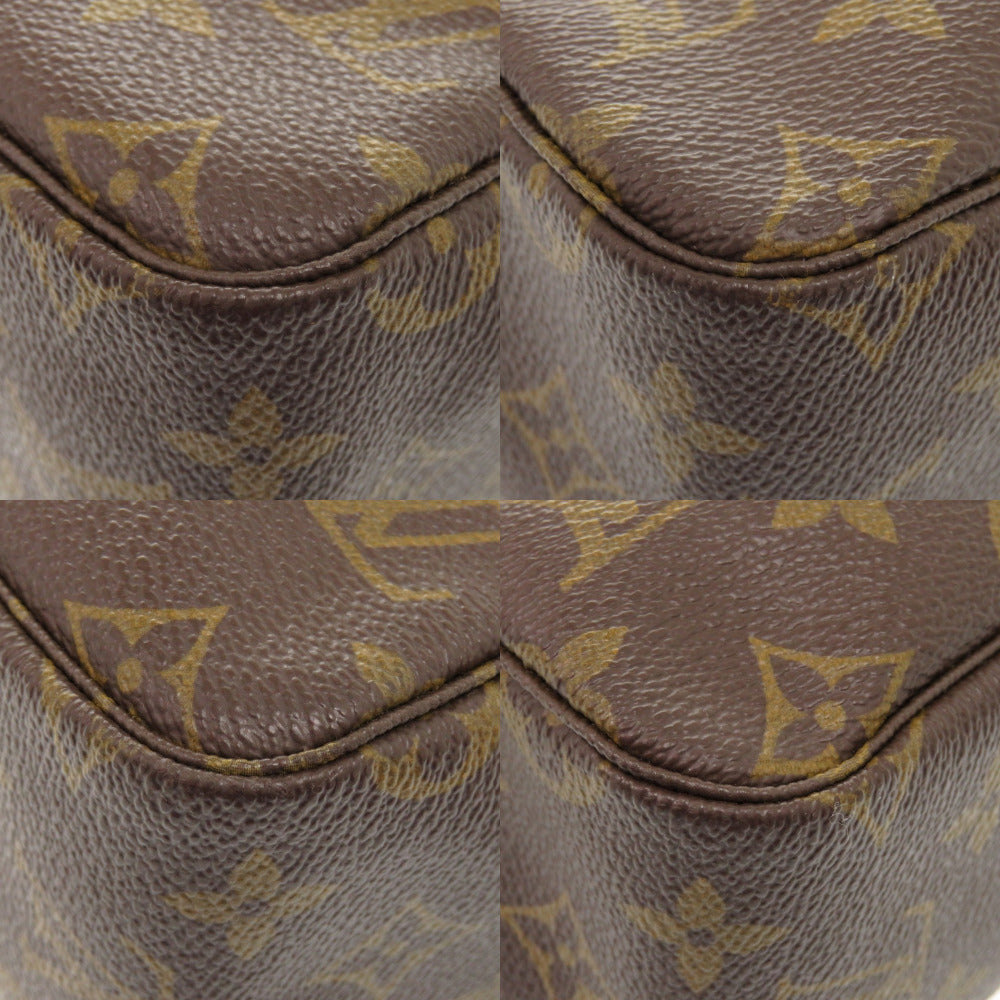 LOUIS VUITTON business bag M47522 Monogram canvas Brown Monogram Truth Cracking Ty 28 mens Used Authentic