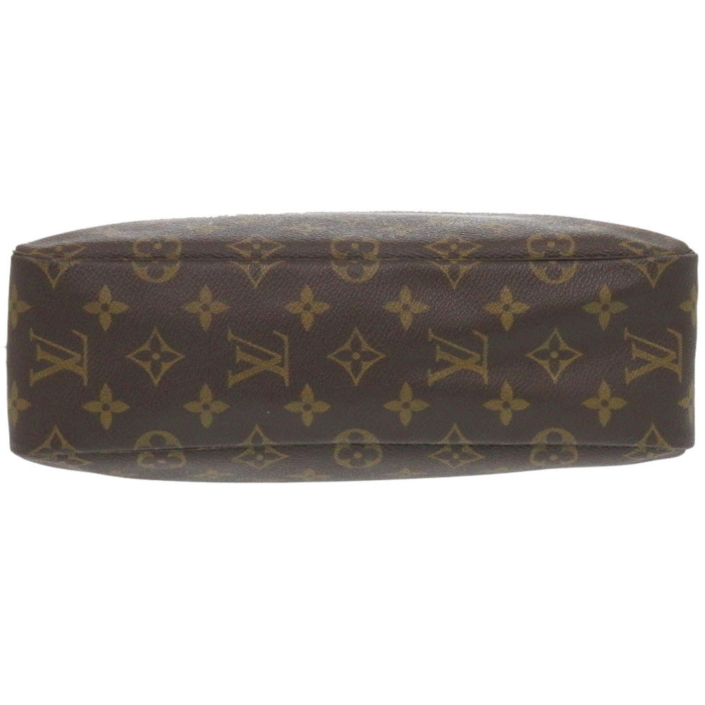 LOUIS VUITTON business bag M47522 Monogram canvas Brown Monogram Truth Cracking Ty 28 mens Used Authentic