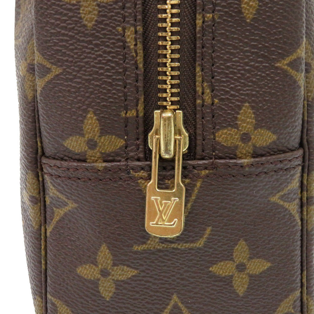 LOUIS VUITTON business bag M47522 Monogram canvas Brown Monogram Truth Cracking Ty 28 mens Used Authentic