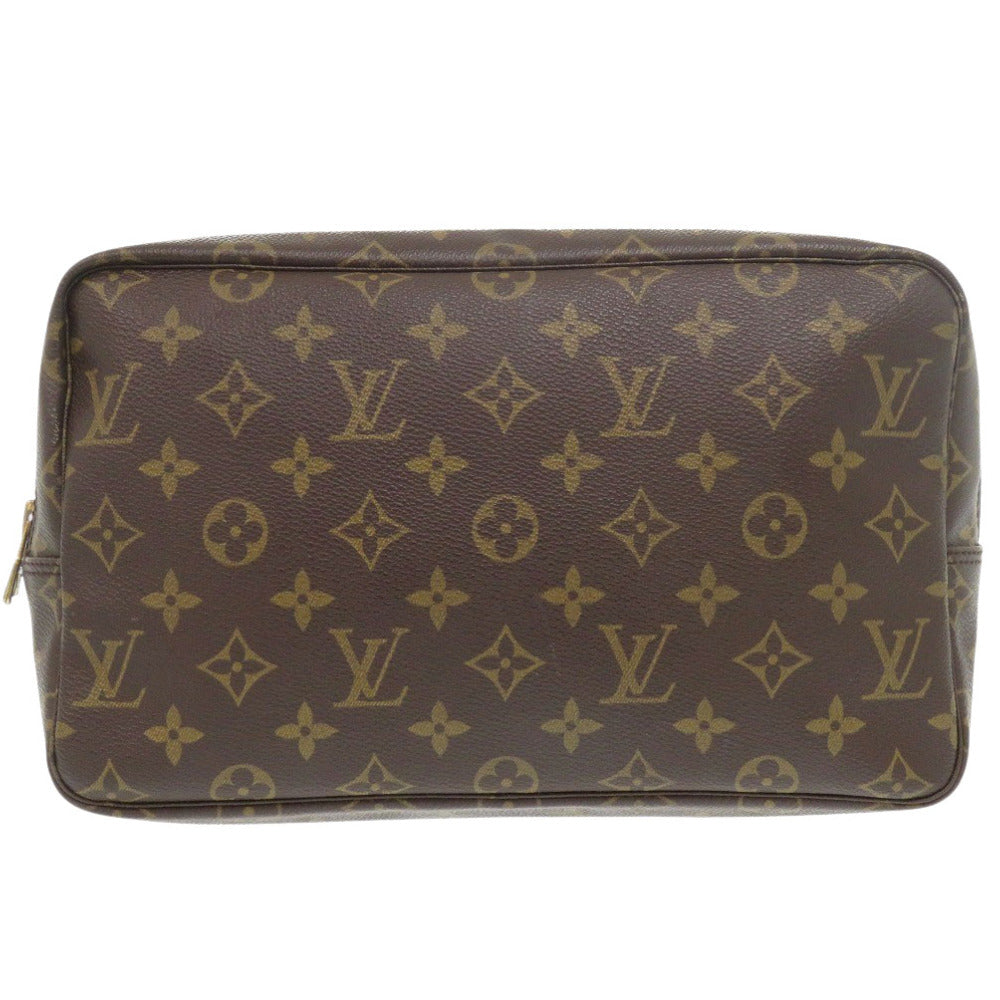 LOUIS VUITTON business bag M47522 Monogram canvas Brown Monogram Truth Cracking Ty 28 mens Used Authentic