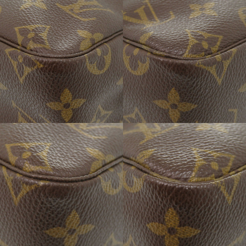 LOUIS VUITTON business bag M47522 Monogram canvas Brown Monogram Truth Cracking Ty 28 mens Used Authentic