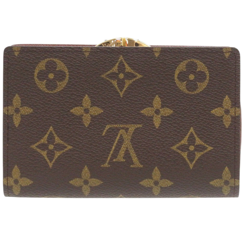LOUIS VUITTON Bifold Wallet M61663 Monogram canvas Brown Monogram Porto Monevier Vienova Women Used Authentic
