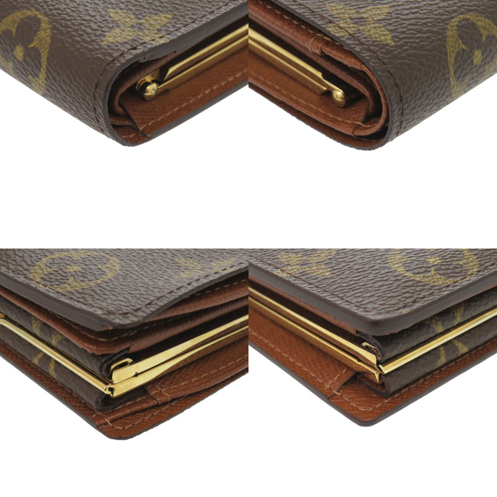 LOUIS VUITTON Bifold Wallet M61663 Monogram canvas Brown Monogram Porto Monevier Vienova Women Used Authentic