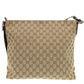 GUCCI Shoulder Bag 189751 GG canvas beige Sherry line Women Used Authentic