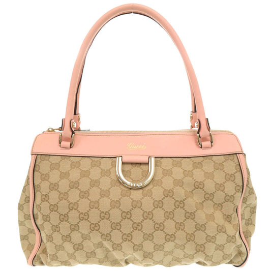 GUCCI Handbag 189831 GG canvas, leather beige Abbey Women Used Authentic