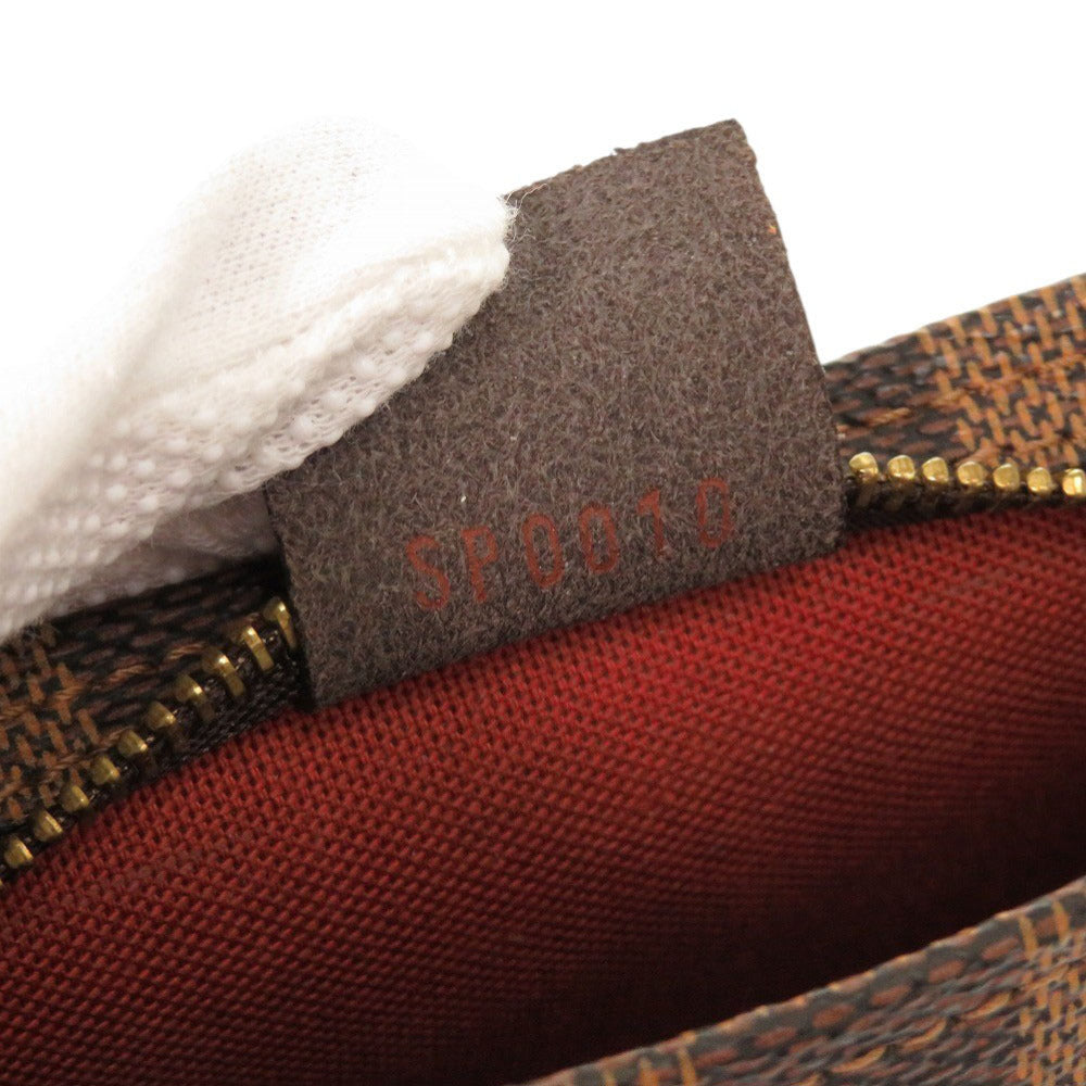 LOUIS VUITTON Handbag N51982 Damier canvas Brown Damier Truth makeup Women Used Authentic