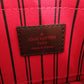 LOUIS VUITTON Pouch Damier canvas Brown Damier Neverfull Pouch for PM Women Used Authentic