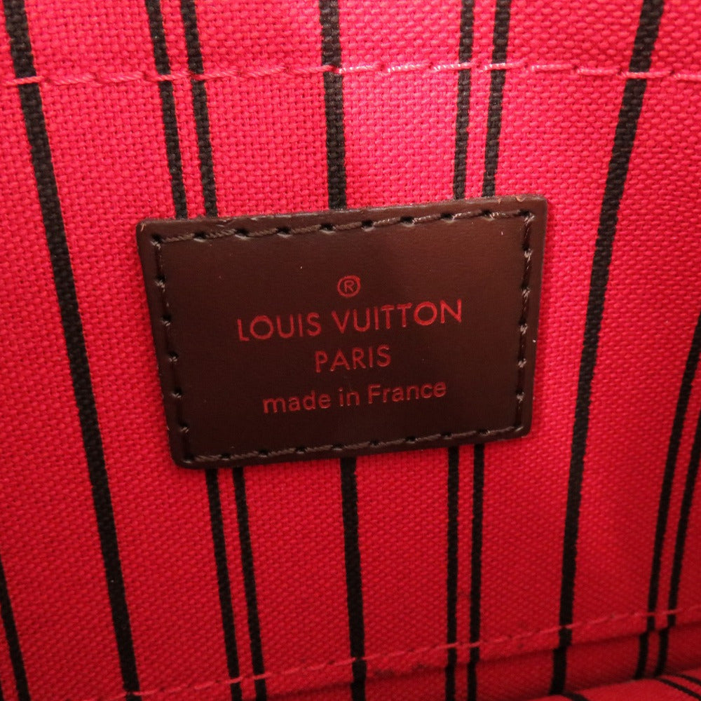 LOUIS VUITTON Pouch Damier canvas Brown Damier Neverfull Pouch for PM Women Used Authentic