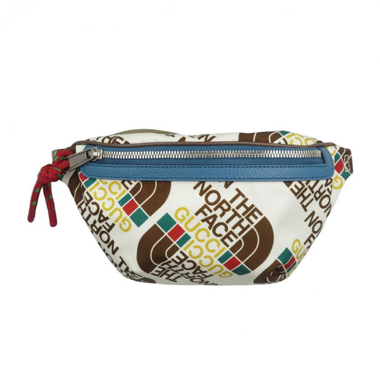 GUCCI Sling bag 650299 Nylon white North Face Collaboration unisex(Unisex) Used Authentic