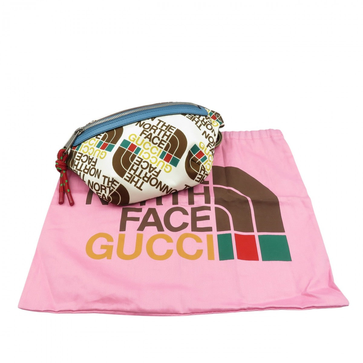 GUCCI Sling bag 650299 Nylon white North Face Collaboration unisex(Unisex) Used Authentic