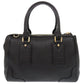 BURBERRY Handbag leather black 2WAY Women Used Authentic