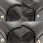 BURBERRY Handbag leather black 2WAY Women Used Authentic
