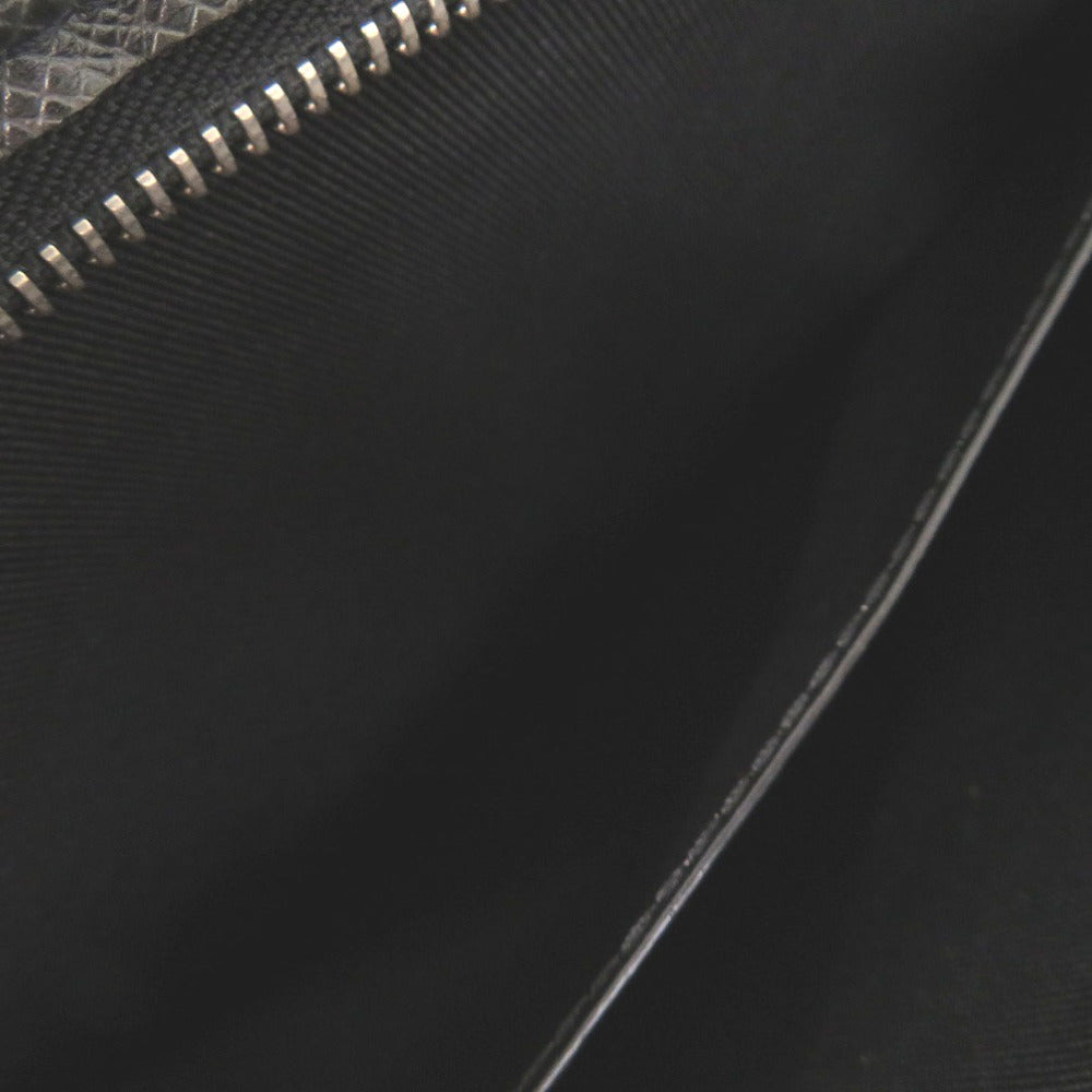LOUIS VUITTON business bag M30547 leather black Taiga Pochette Voyage MM