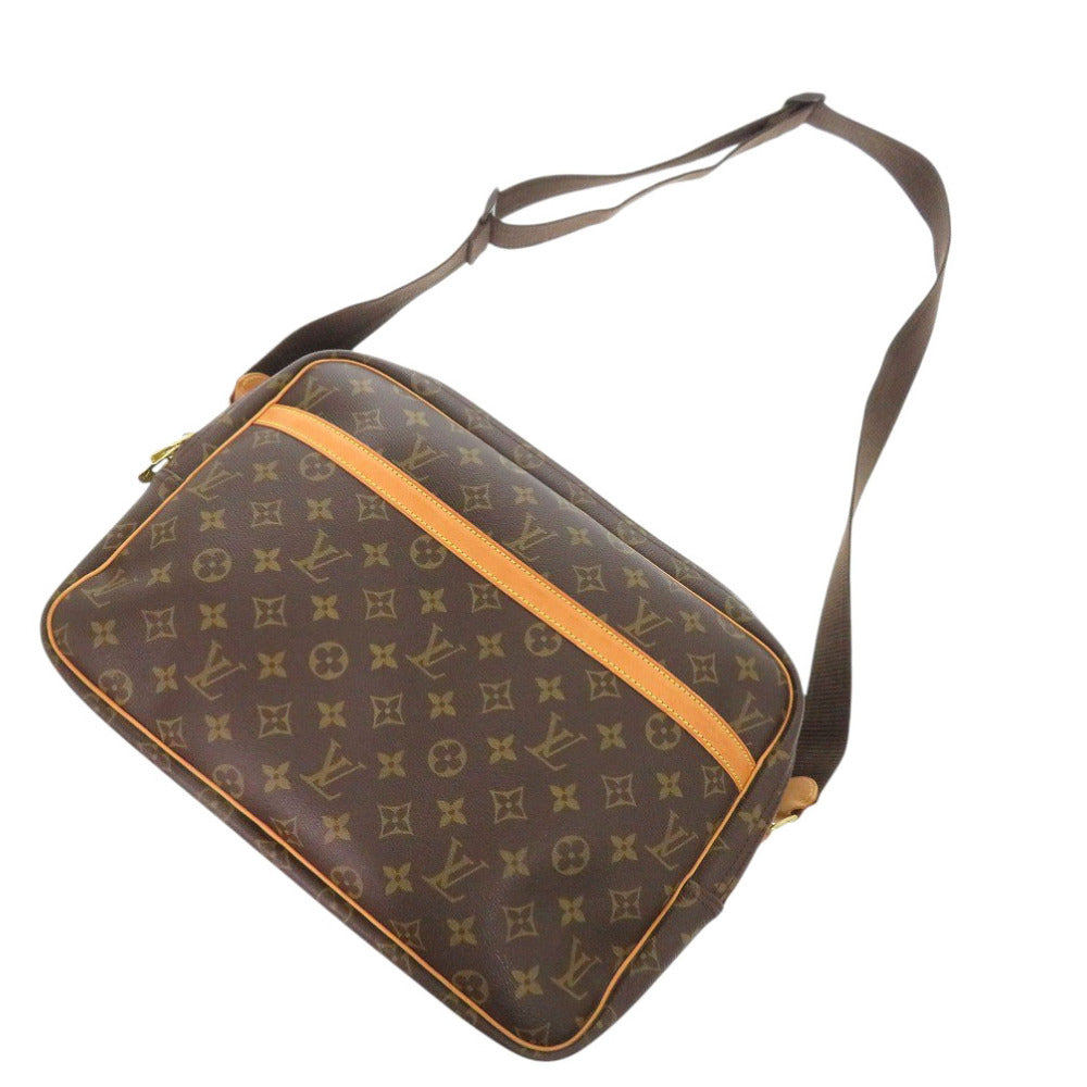 LOUIS VUITTON Shoulder Bag M45252 Monogram canvas Brown Monogram Reporter GM unisex(Unisex) Used Authentic