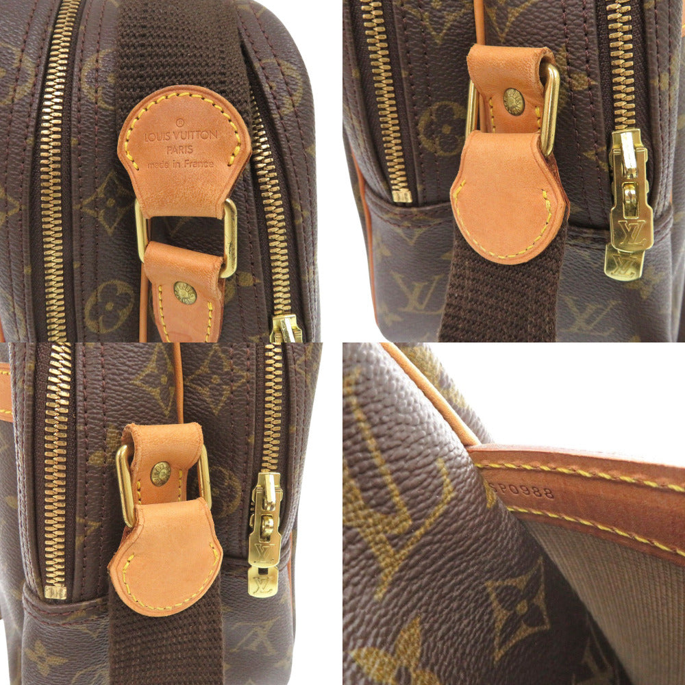 LOUIS VUITTON Shoulder Bag M45252 Monogram canvas Brown Monogram Reporter GM unisex(Unisex) Used Authentic