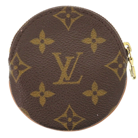 LOUIS VUITTON Coin case M61926 Monogram canvas Brown Monogram Porto Moneron Women Used Authentic