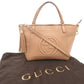 GUCCI Handbag 369176 leather pink beige Soho