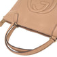 GUCCI Handbag 369176 leather pink beige Soho