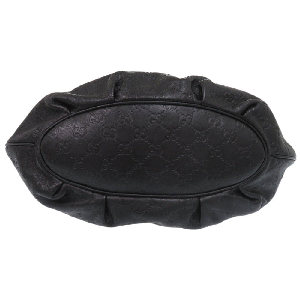 GUCCI Shoulder Bag 211986 leather black Hobo one belt