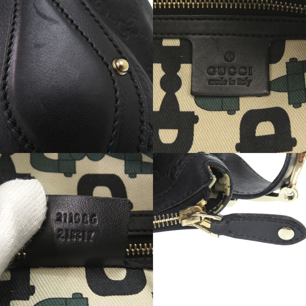 GUCCI Shoulder Bag 211986 leather black Hobo one belt