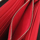 Christian Louboutin Long Wallet Purse leather Navy Flying Heart