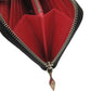 Christian Louboutin Long Wallet Purse leather Navy Flying Heart