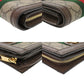 GUCCI Bifold Wallet 813296 PVC coated canvas, leather Brown GG Supreme Ophidia medium Women Used Authentic