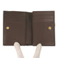 GUCCI Bifold Wallet 813296 PVC coated canvas, leather Brown GG Supreme Ophidia medium Women Used Authentic