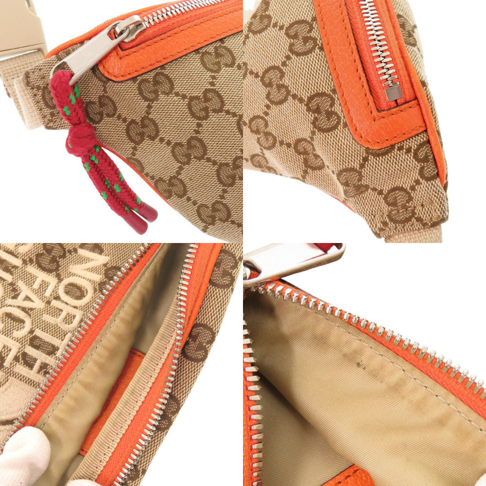 GUCCI Waist bag 650299 GG canvas, leather beige THE NORTH FACE Collaboration
